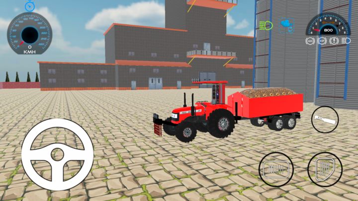 Скриншот игры parking tractor driving game