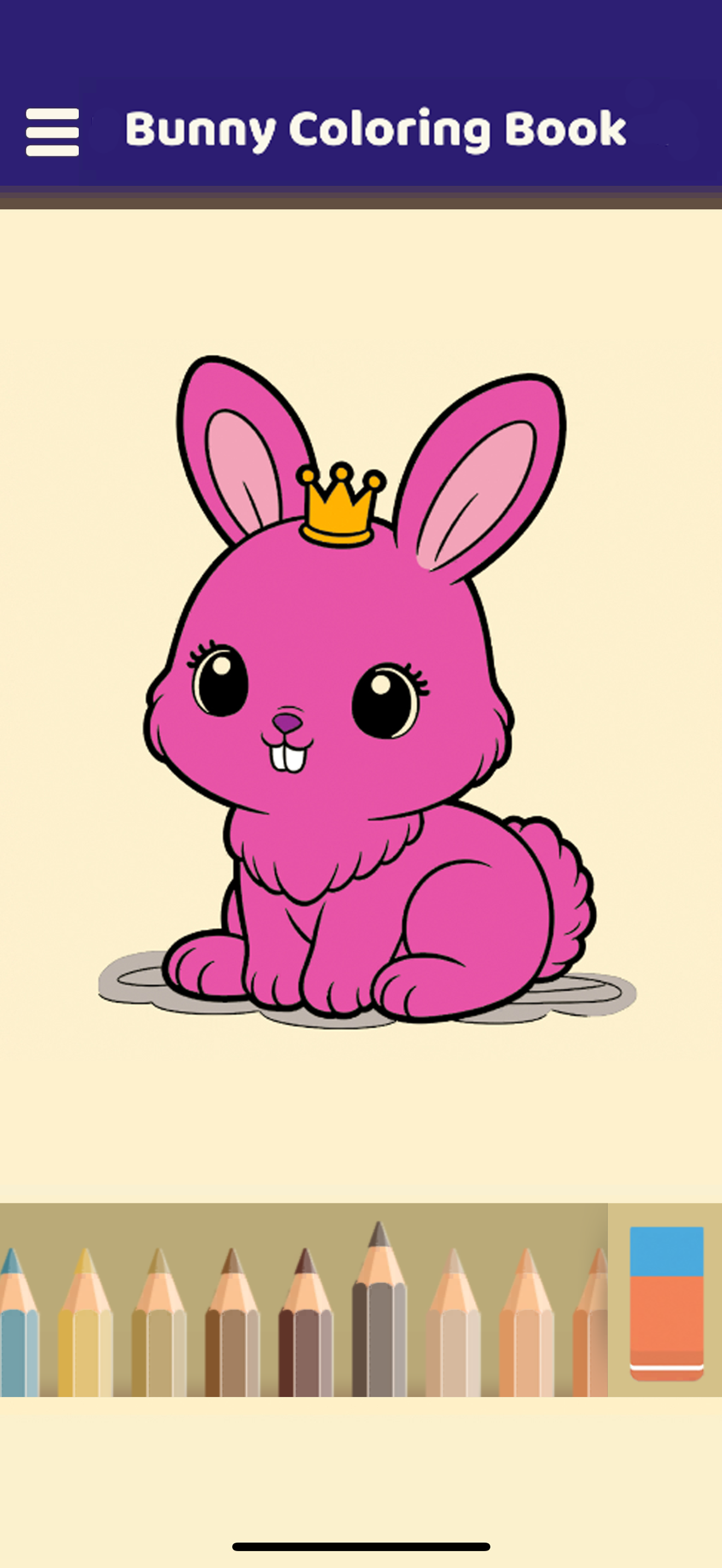 Bunny Coloring Book Game Screenshot