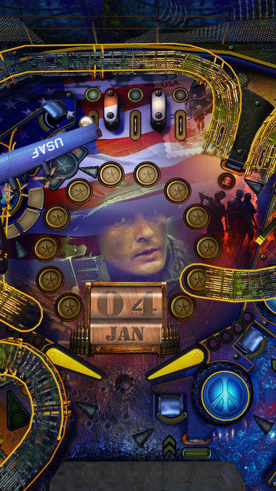 War Pinball Game Screenshot
