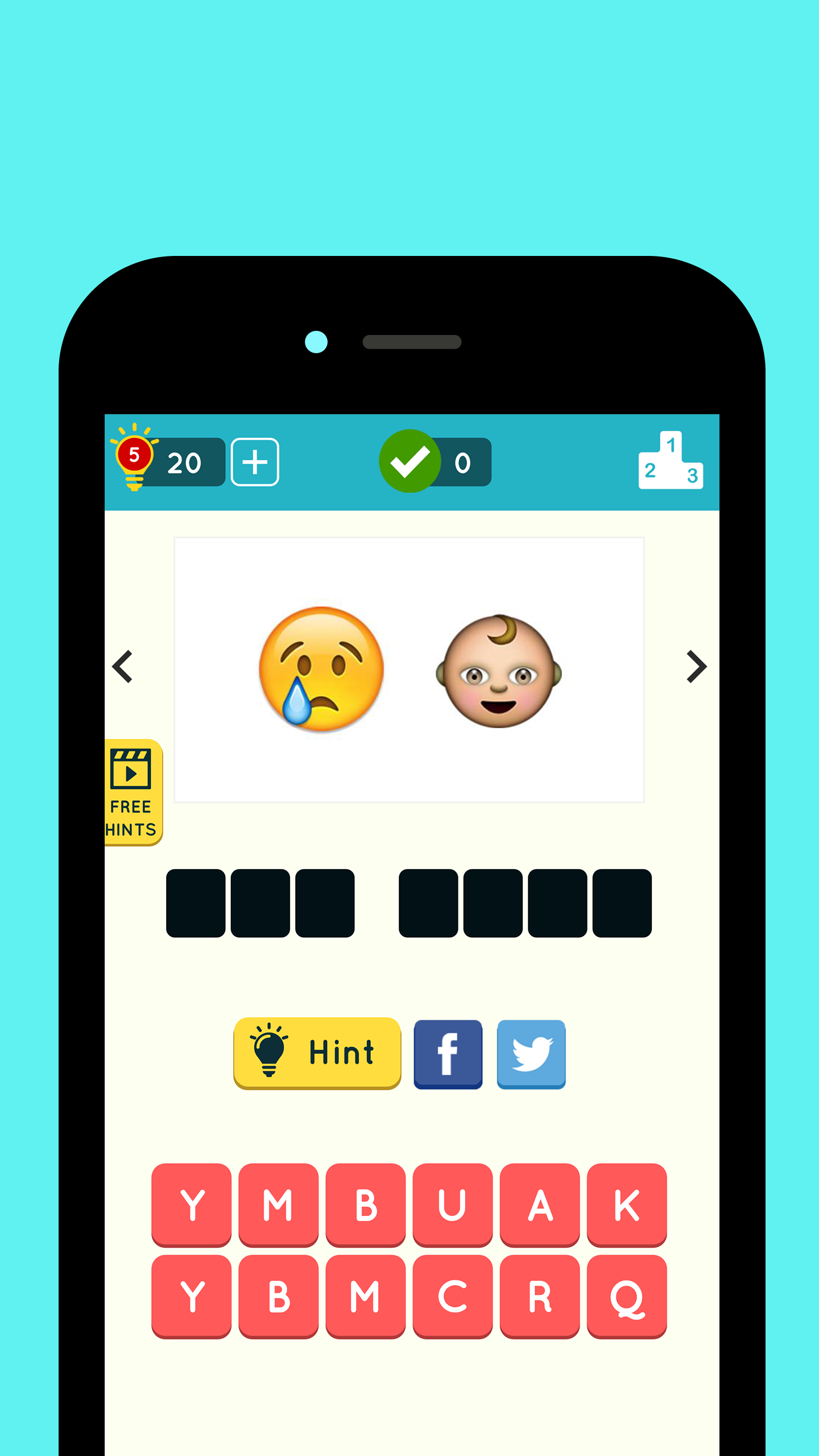 Cuplikan Layar Game Emoji Quiz