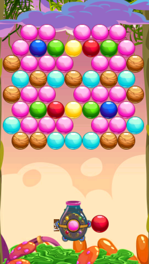 Alien Planet Bubble Shooter Game Screenshot