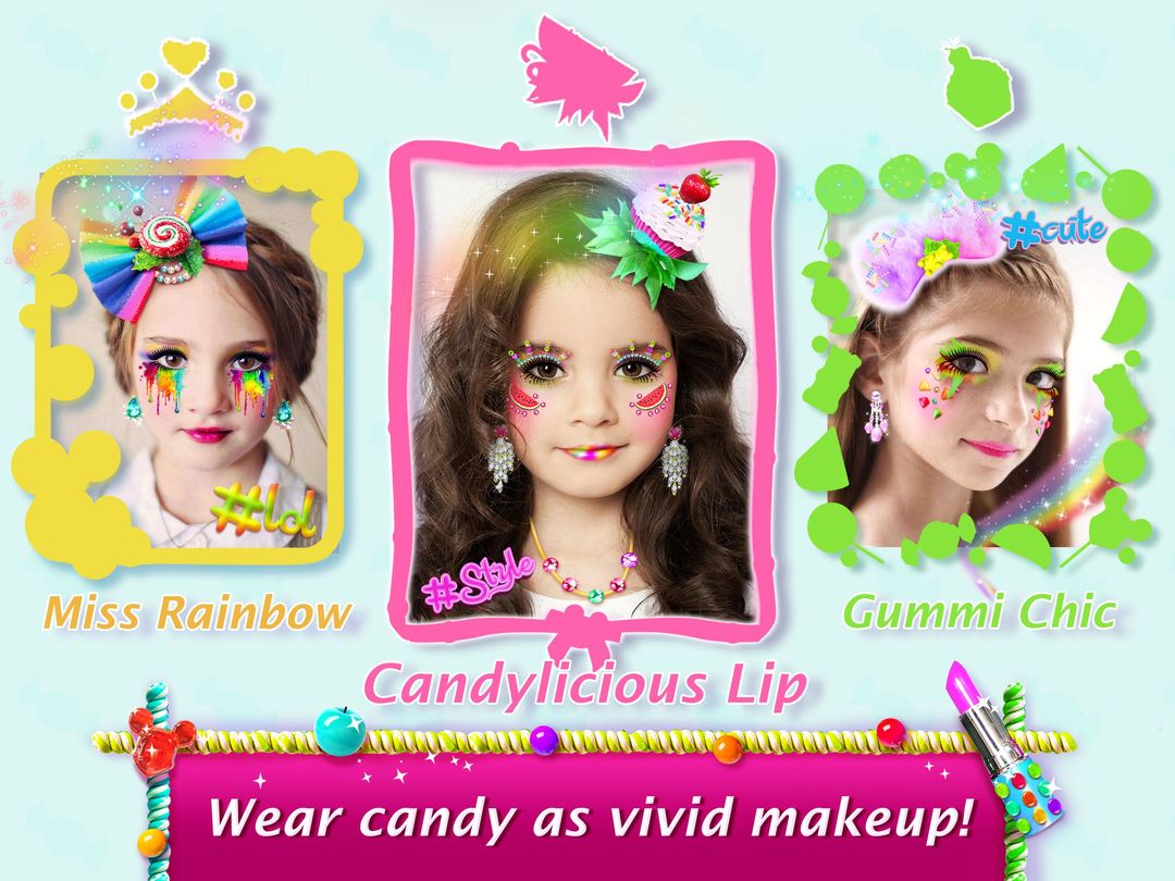 糖果鏡子❤幻想糖果化妝和化妝應用程序遊戲截圖