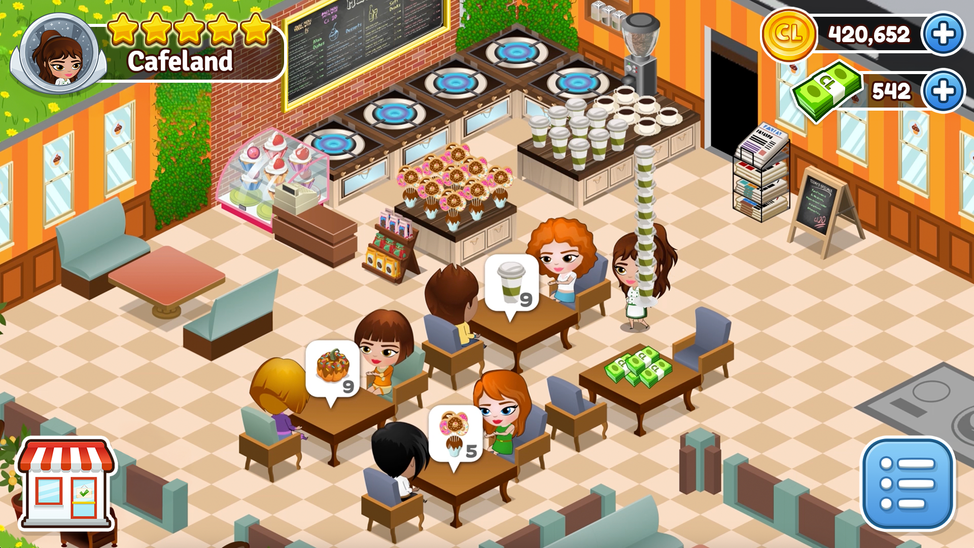 Cuplikan Layar Game Cafeland - Restaurant Cooking
