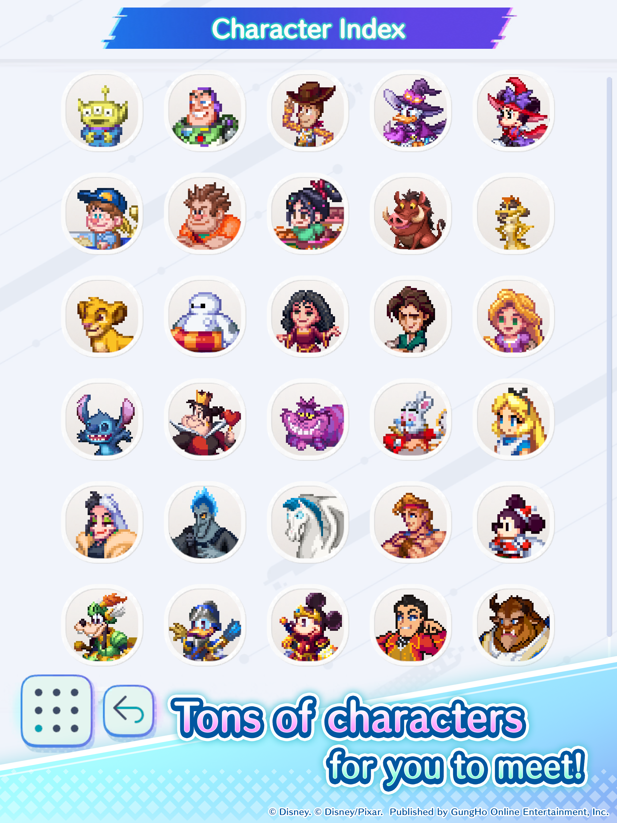 Disney Pixel RPG Game Screenshot