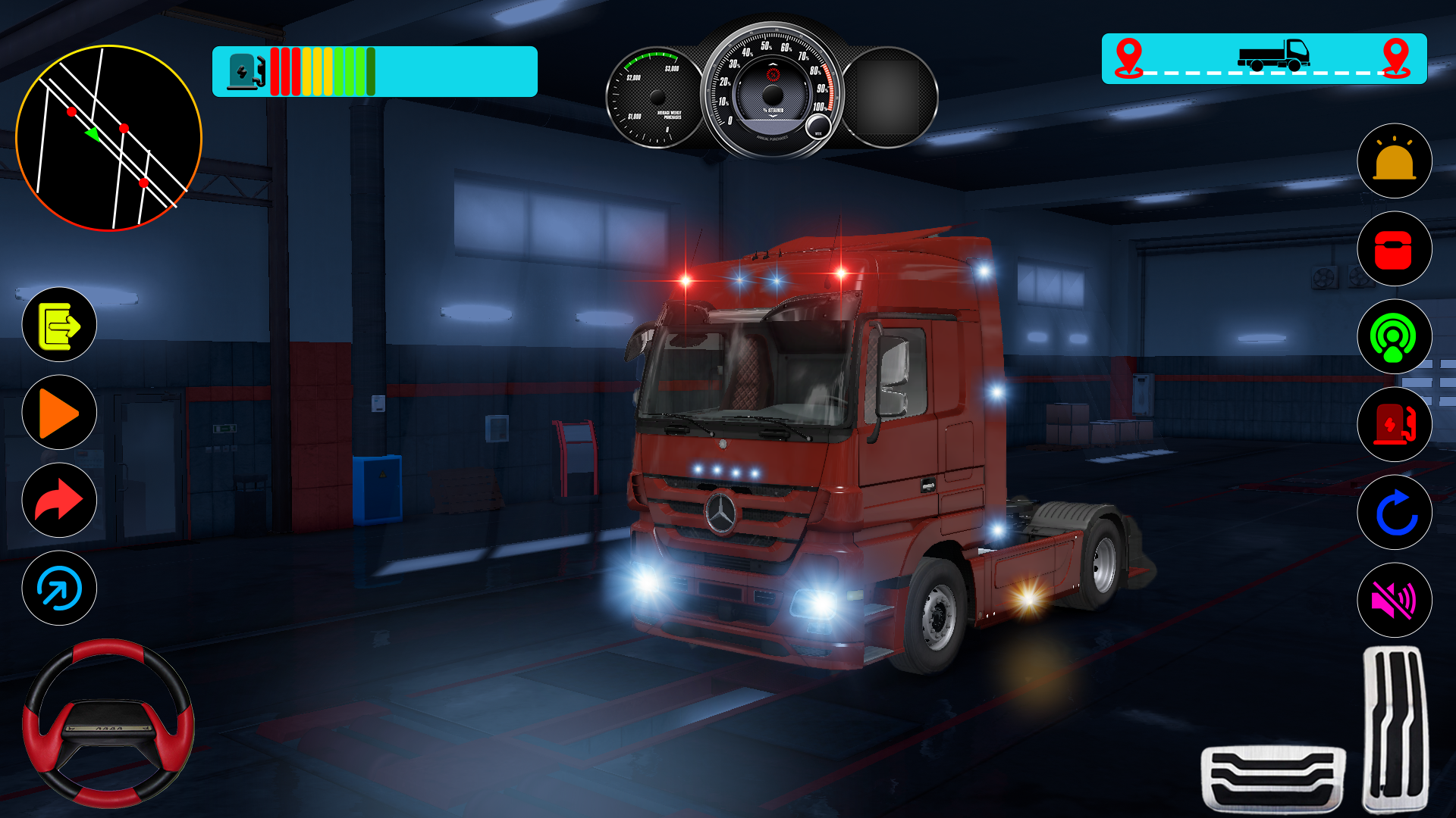 Jogos reais de simulador de caminhão 3D versão móvel andróide iOS