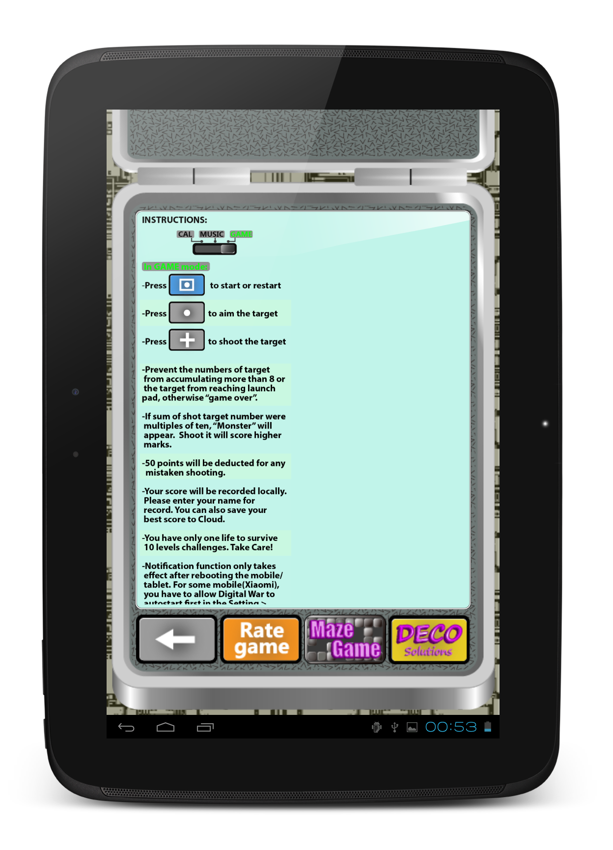 Digital War Game Screenshot