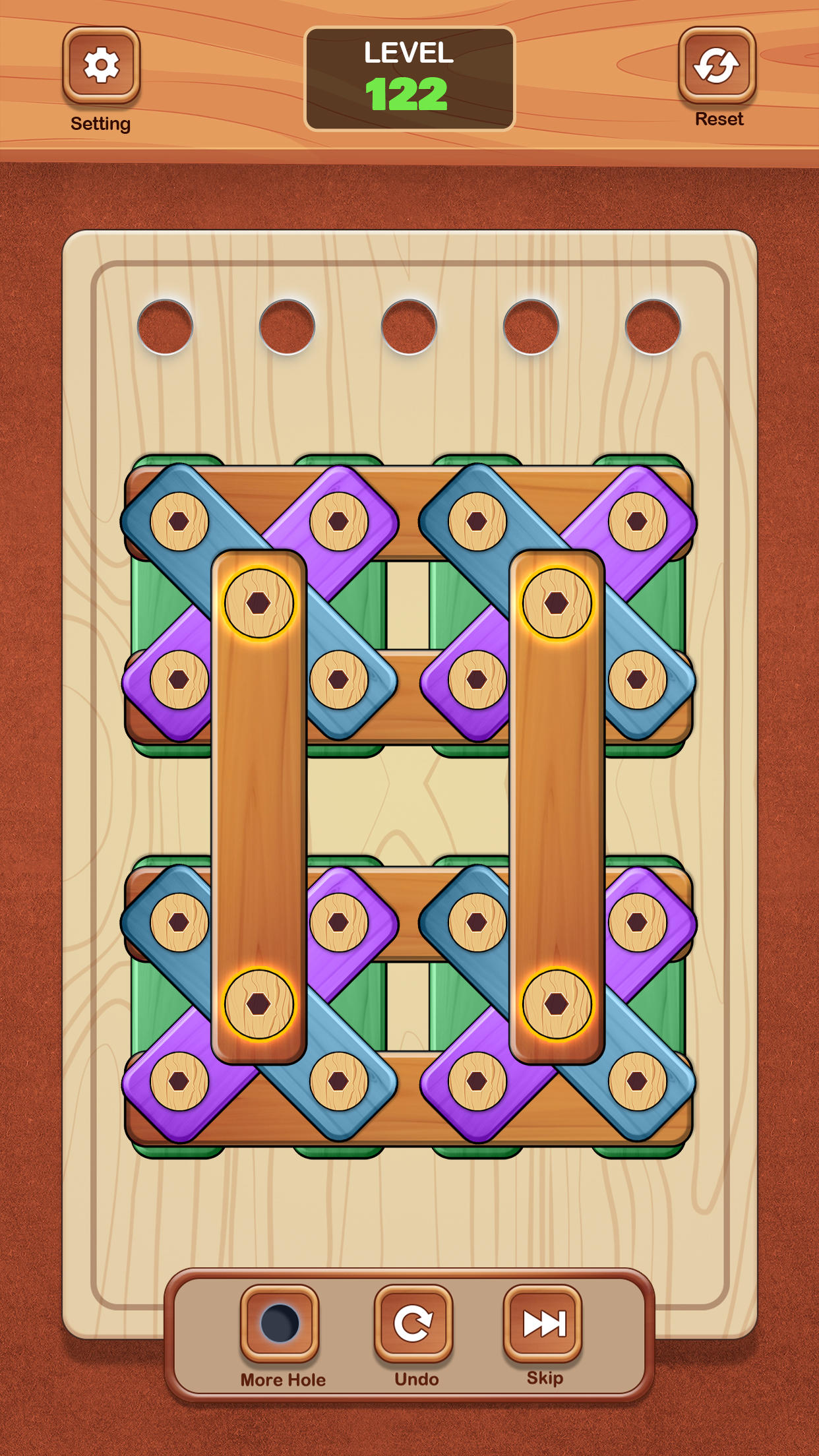 Screw Wood Puzzle Nuts n Bolts Game Screenshot