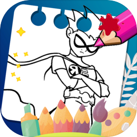 Teen Titans Coloring book Hero