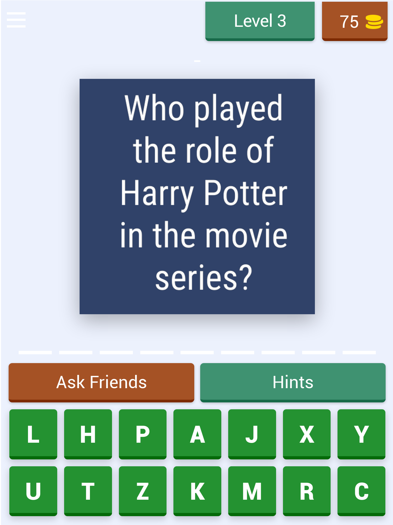 CineQuiz 2023 Game Screenshot