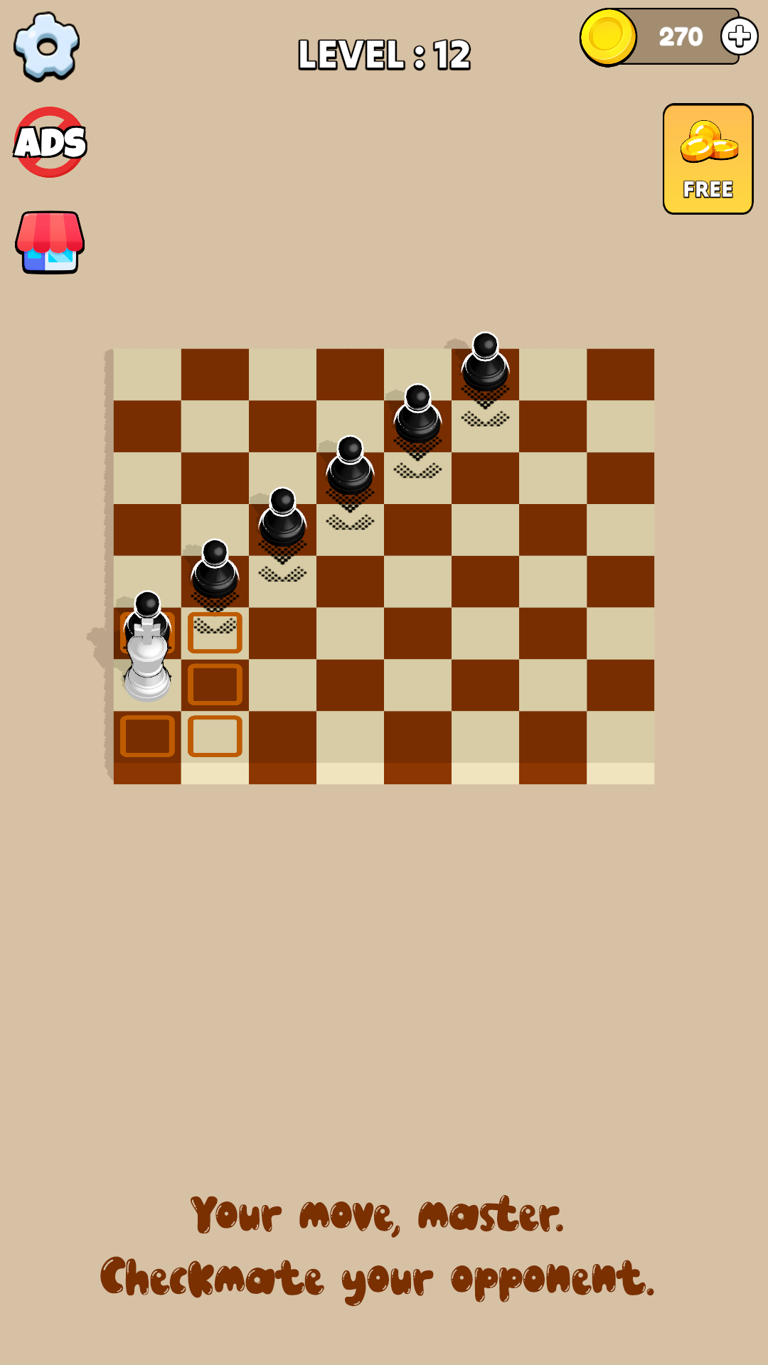 Checkmated King : Chess Puzzle Game Screenshot