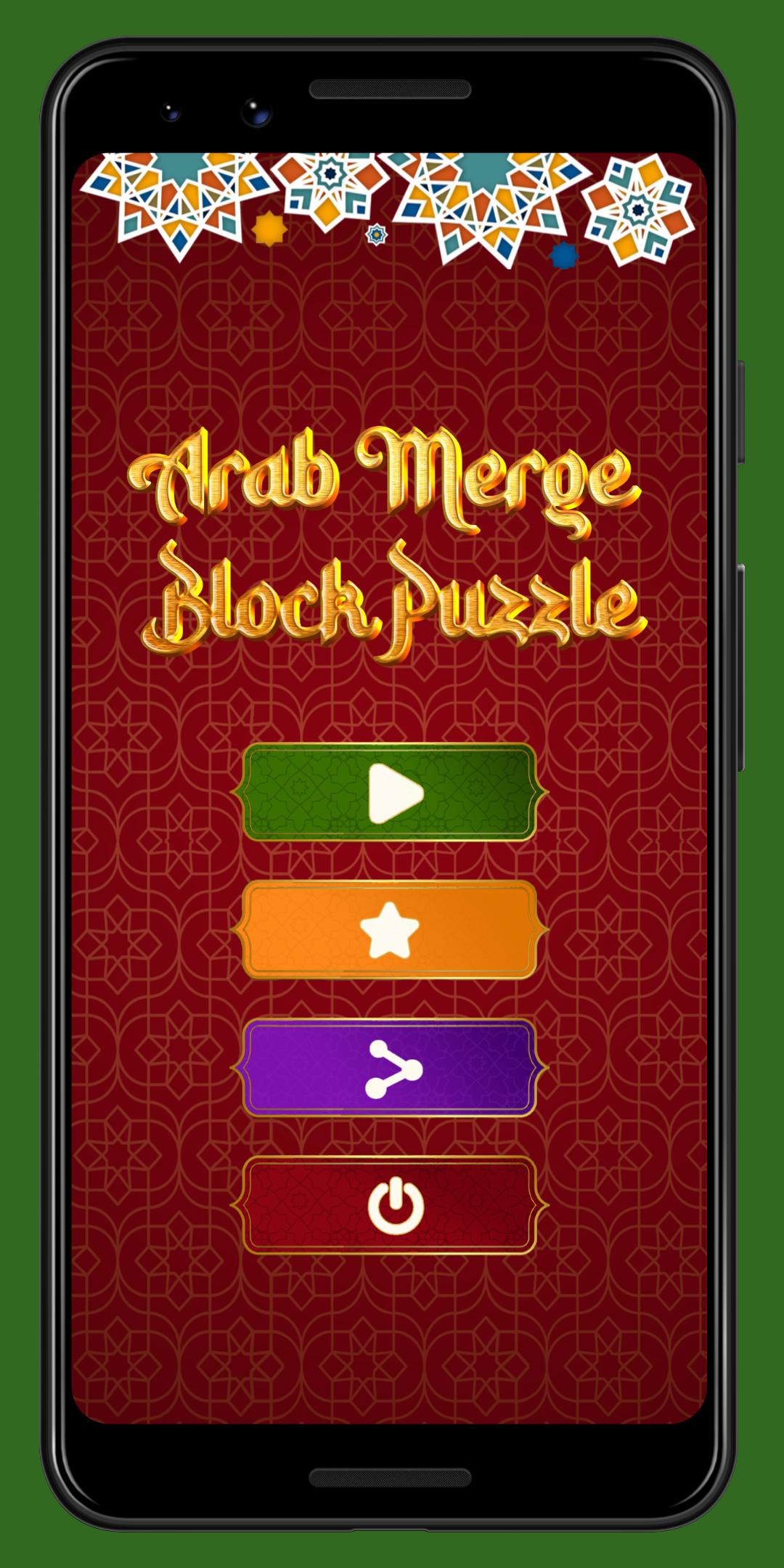 Captura de Tela do Jogo Arab Merge Block Puzzle