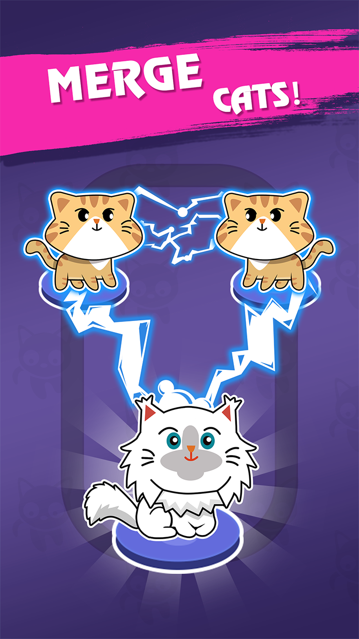 Screenshot 1 of Merge Kitty – 猫の収集とアイドル コイン メーカー 1.1.1