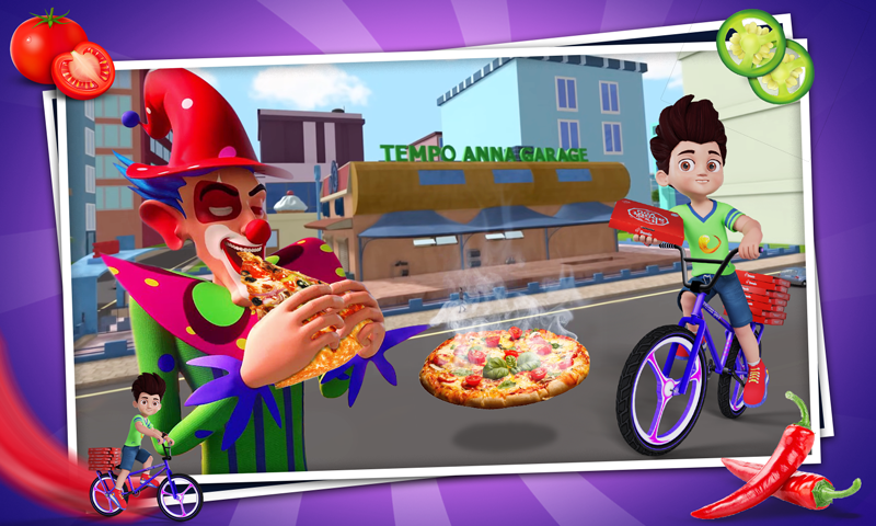 Kicko Pizza Delivery ゲームのスクリーンショット