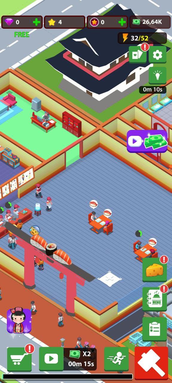 Dream Sushi Tycoon - Idle Game Game Screenshot