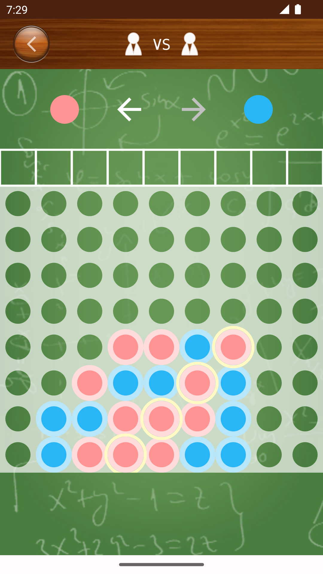 Four in a Row : Line Game Game Screenshot