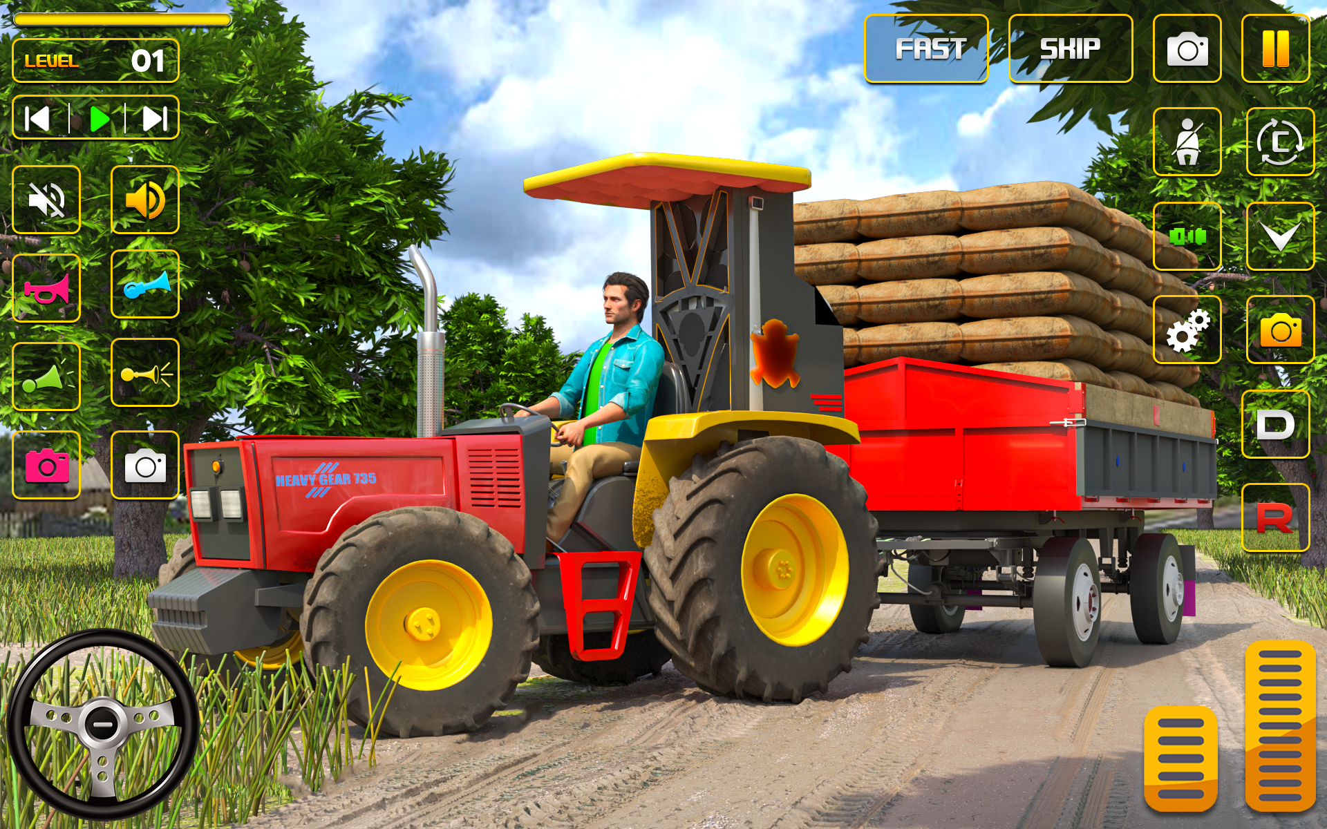 Farming Tractor Game Simulator Game Screenshot