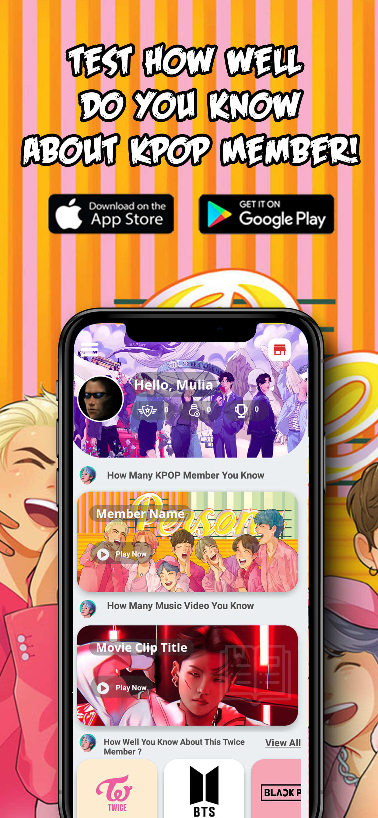 Captura de Tela do Jogo ArmyQuiz KPOP BTS Quiz Game