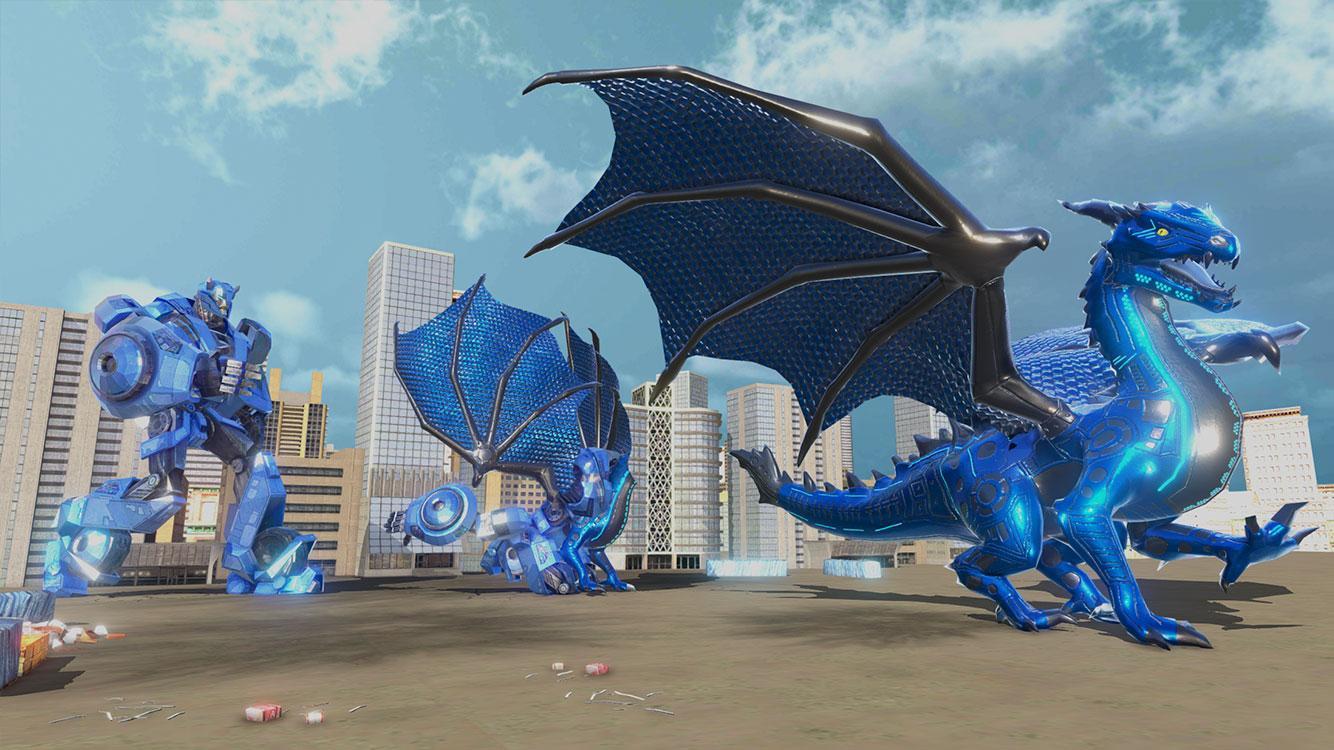 Electric Dragon Robot Transforming: Robot Wars Game Screenshot