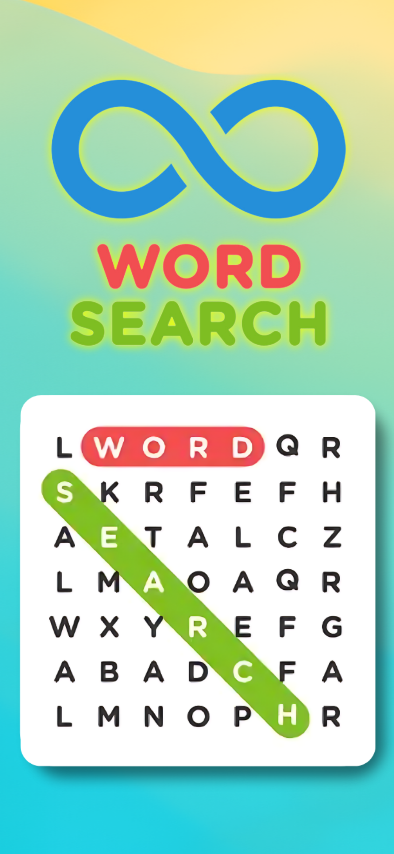 Infinite Word Search Puzzles Game Screenshot