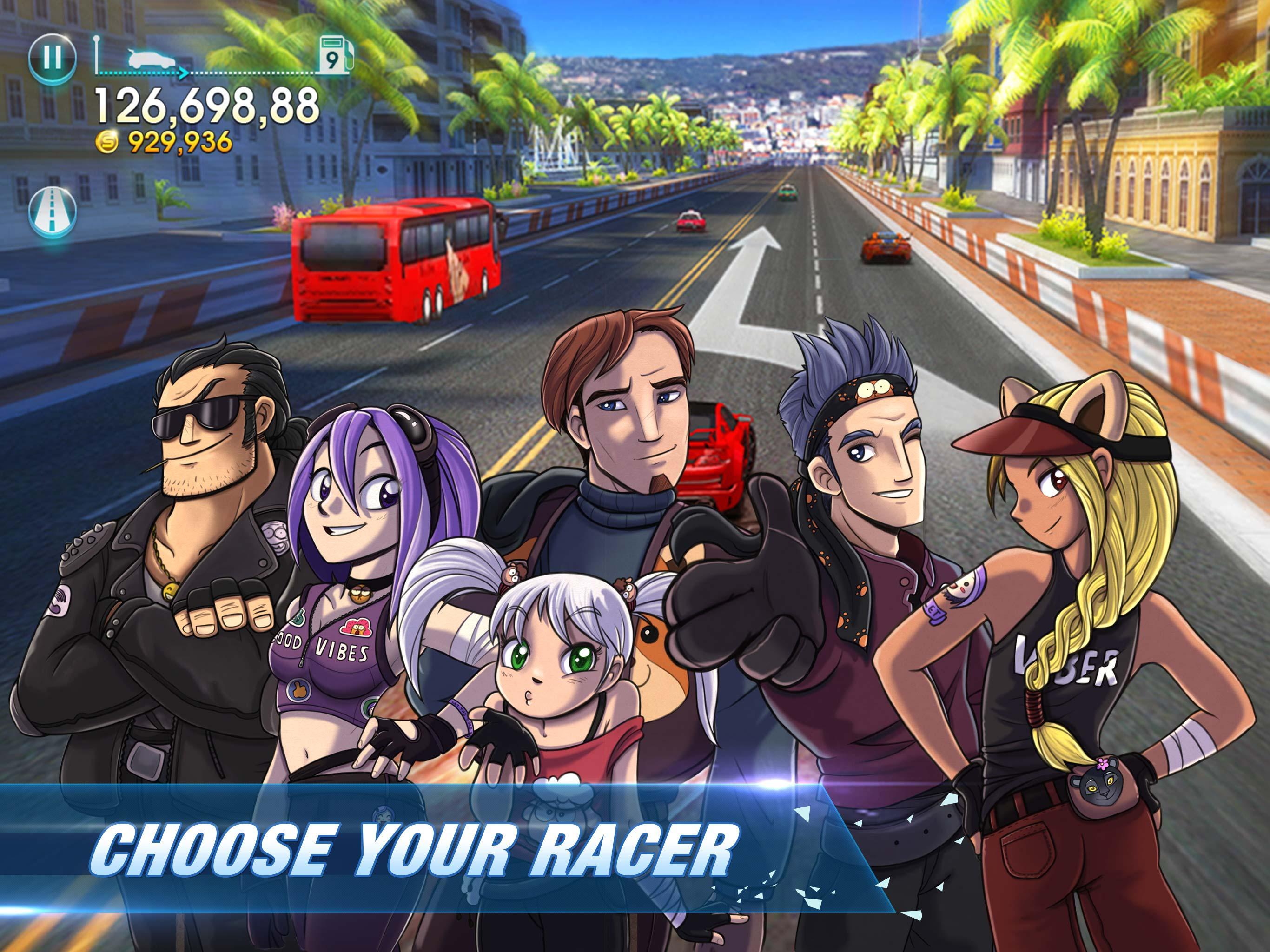 Viber Infinite Racer 게임 스크린샷