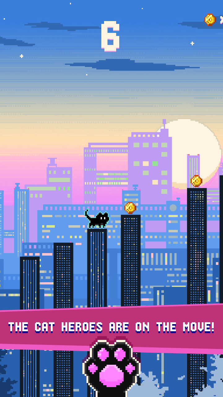 Screenshot 1 of Thành phố mèo — Nhảy hình học 