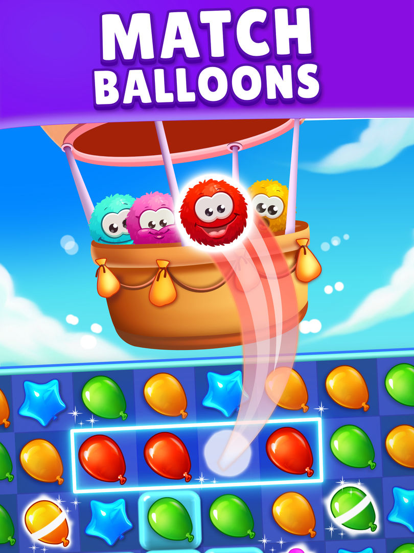 Balloon Pop: Match 3 Games ภาพหน้าจอเกม