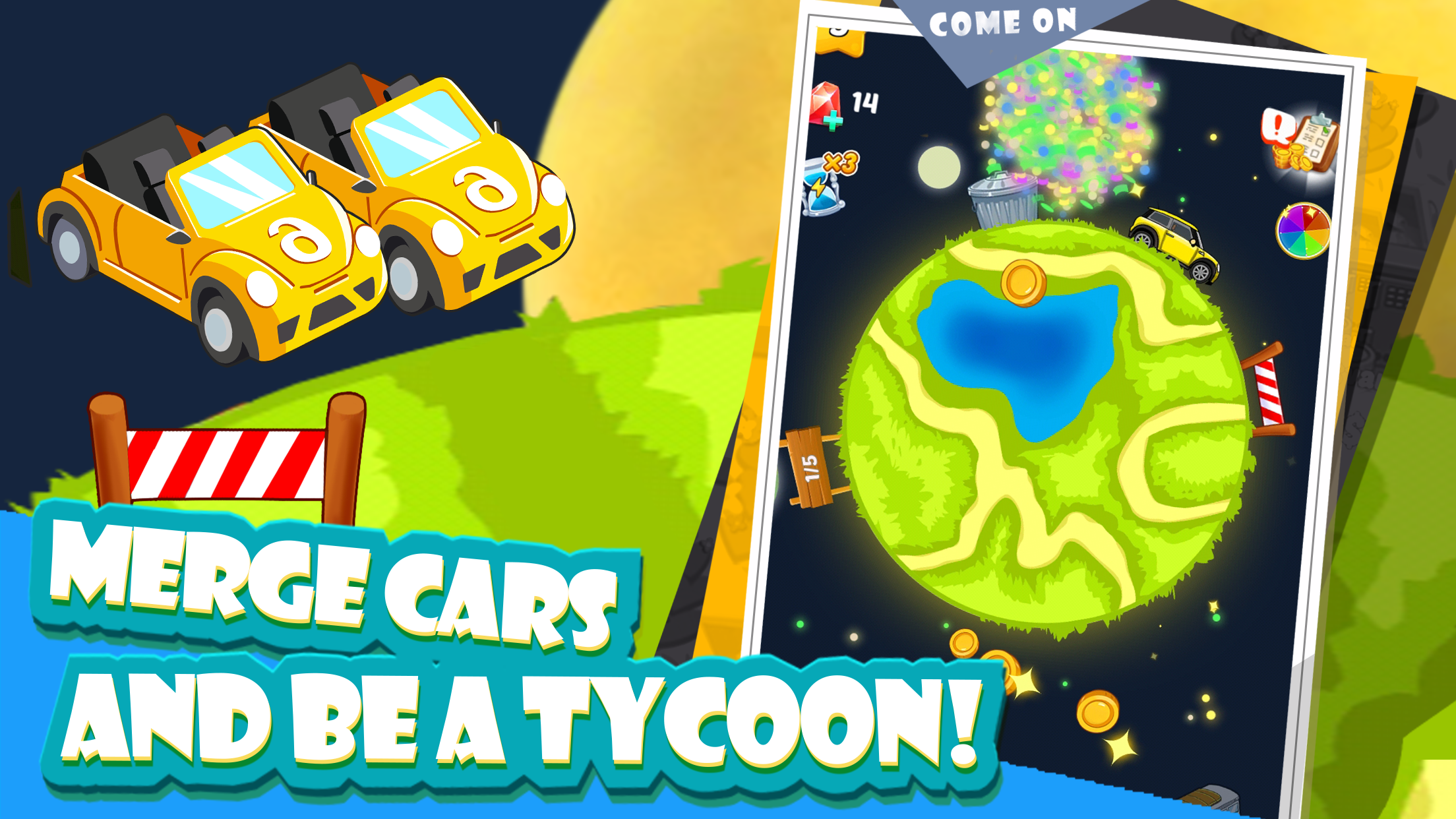 Merge World- Cute Car Merger Game Screenshot