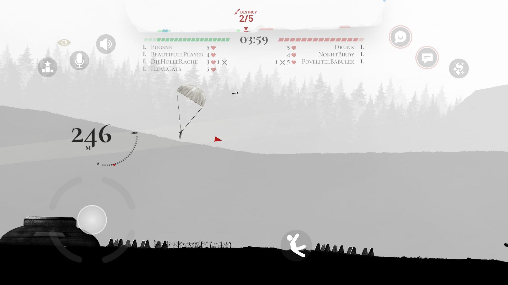 Captura de Tela do Jogo Warplane Inc: WW2 Online PvP