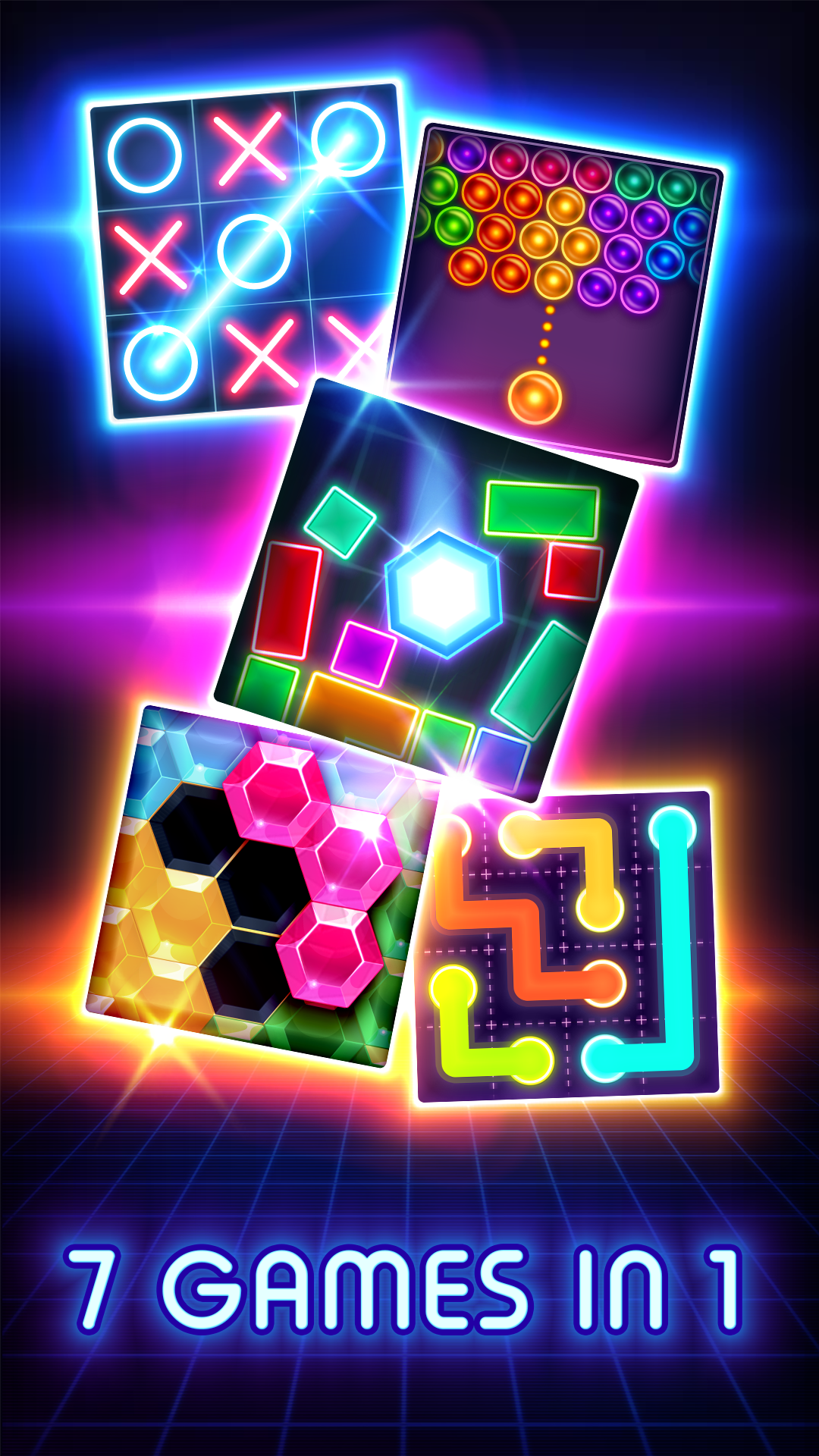 Cuplikan Layar Game Tic Tac Toe Glow