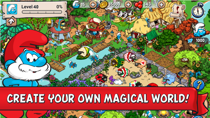 Smurfs' Village ゲームのスクリーンショット