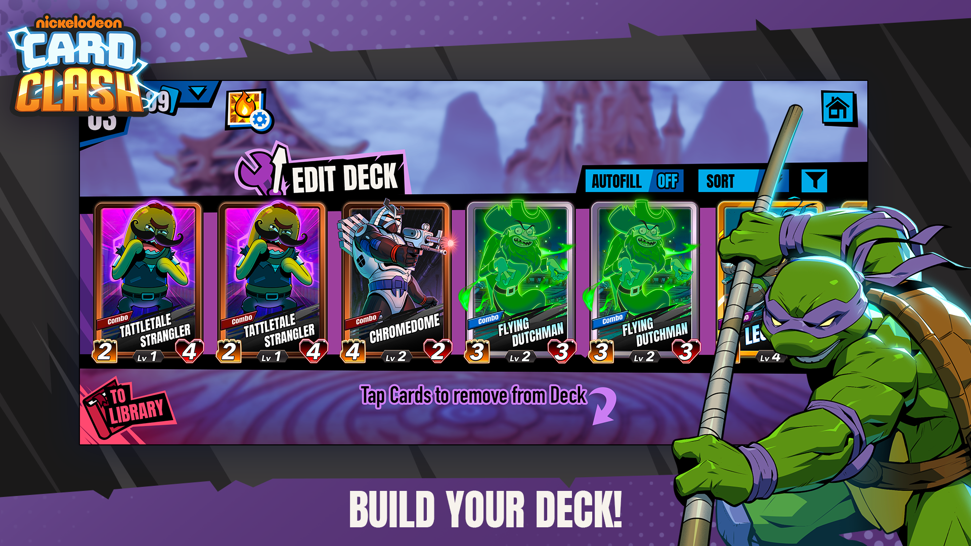 Nickelodeon Card Clash Game Screenshot
