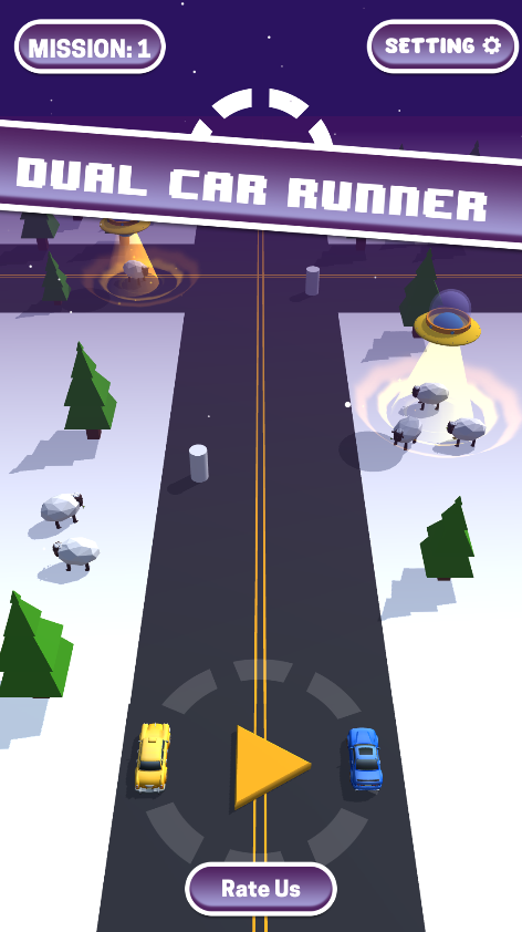 Twin Turbo Race Game Screenshot