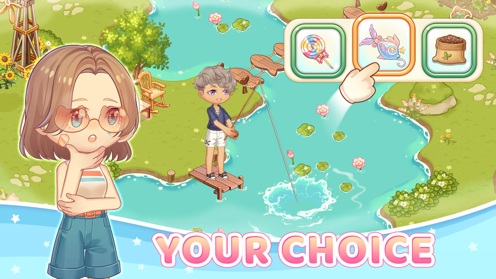 Screenshot of Kawaii Fishing Together