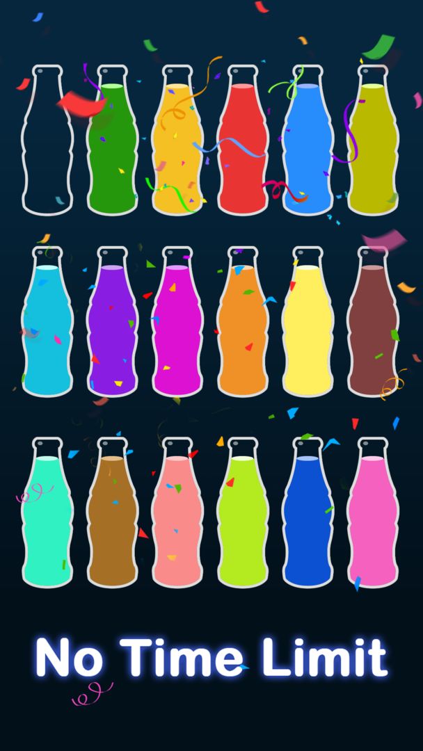 顏色排序 - 彩色水排序遊戲截圖