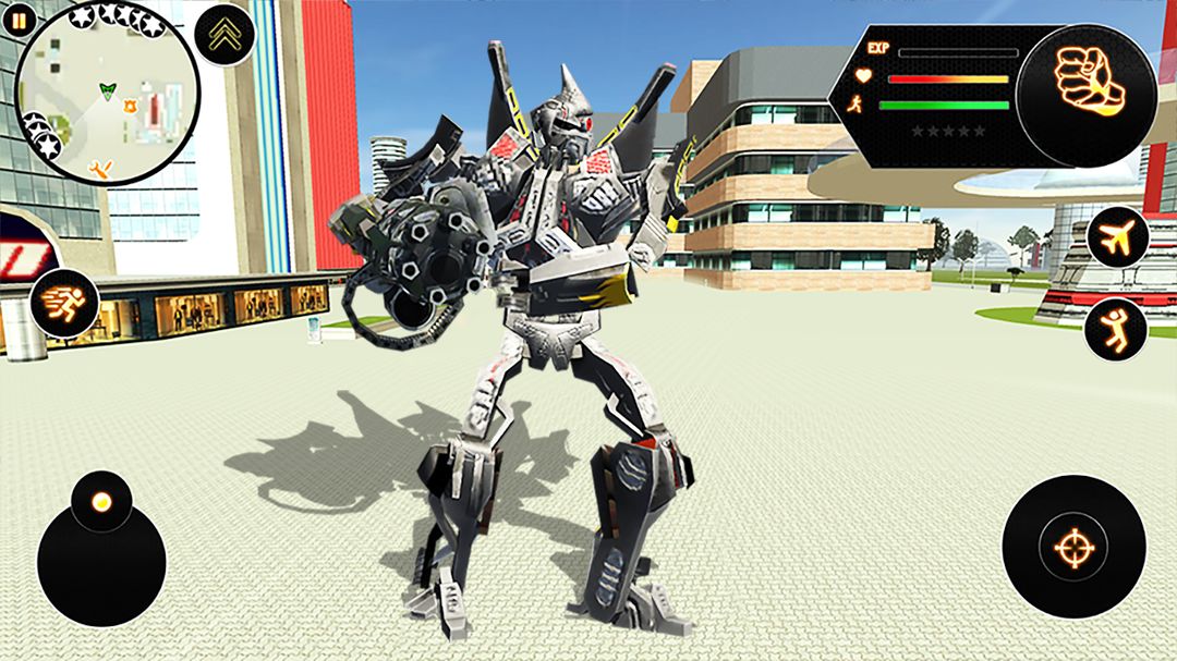 Spacecraft Robot Fighting Robot Transforming Game 게임 스크린 샷