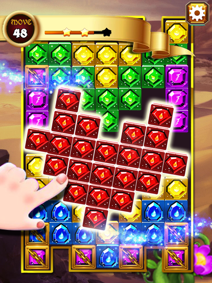 Jewel Cube Blast Game Screenshot