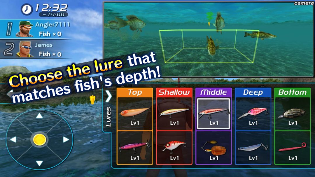 Screenshot of Bass Fishing 3D II