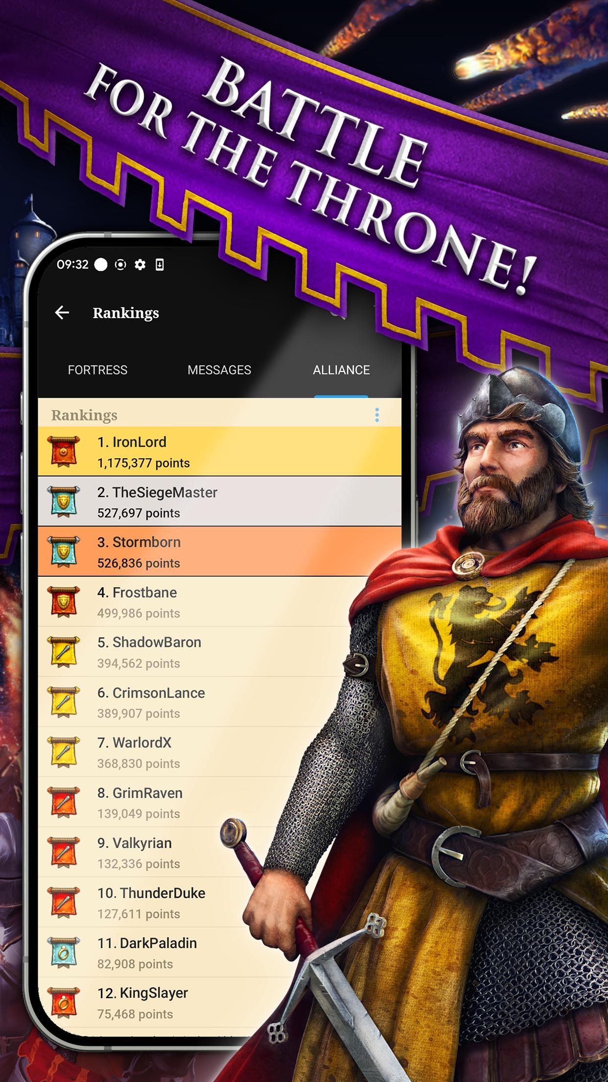 Lords & Knights - Medieval MMO Game Screenshot