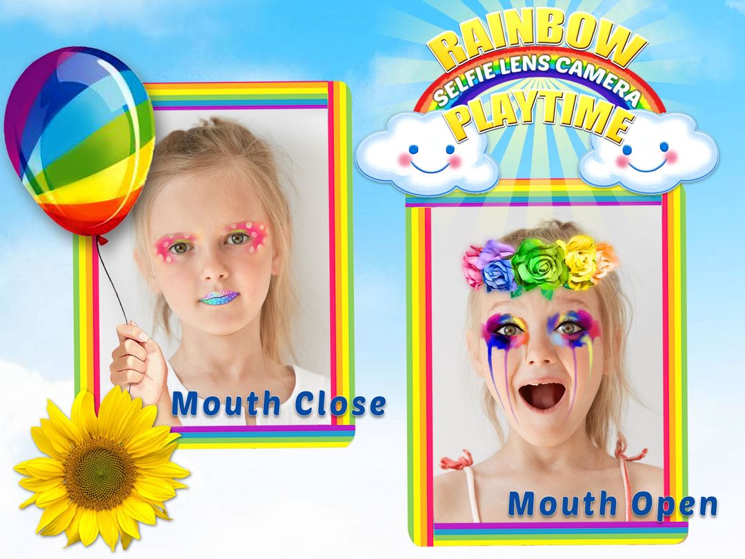 Crazy Rainbow Selfie Lense Cam screenshot game