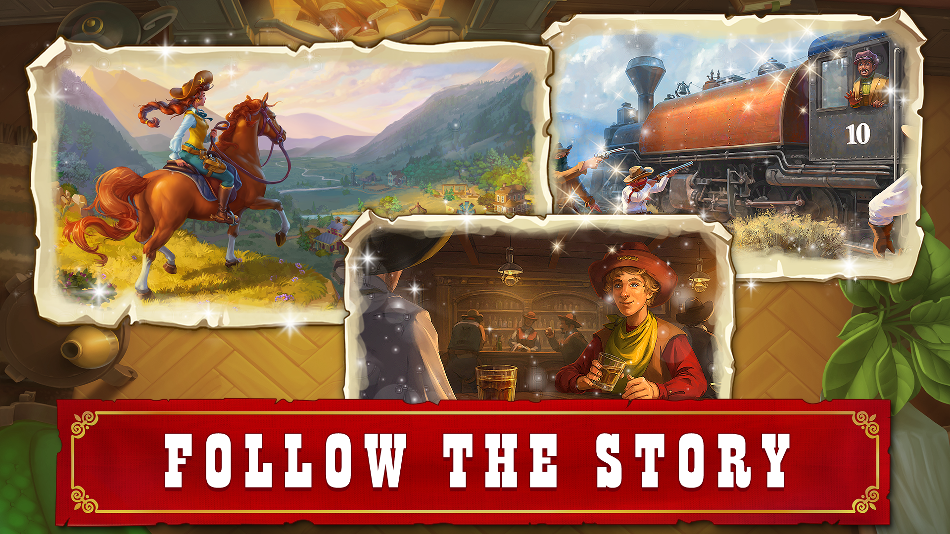 Скриншот игры Jewels of the Wild West・Match3
