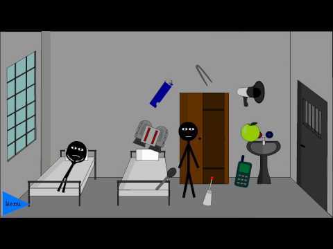 Captura de Tela do Vídeo de Stickman escape madhouse