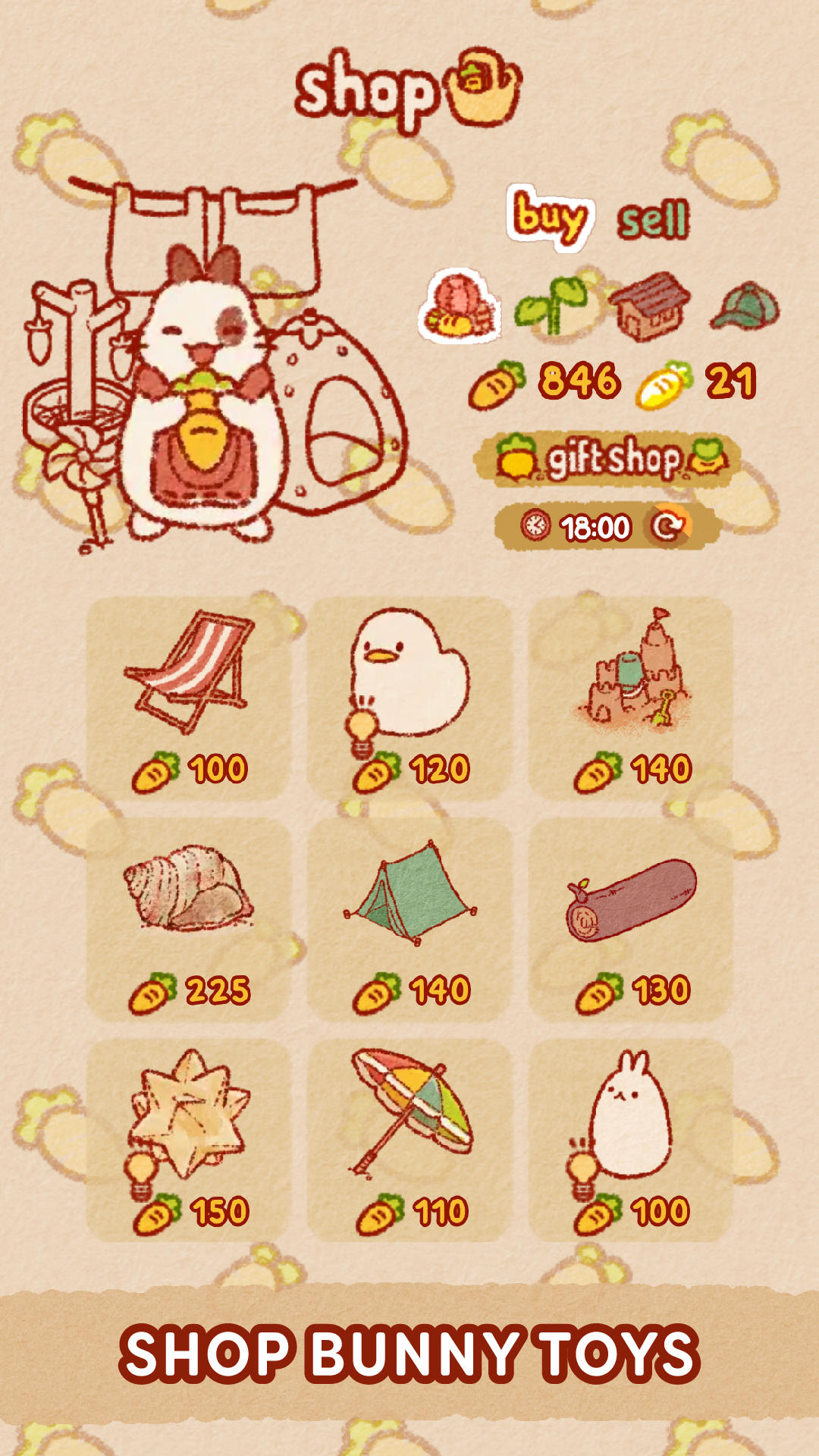 Usagi Shima: Cute Bunny Game screenshot game