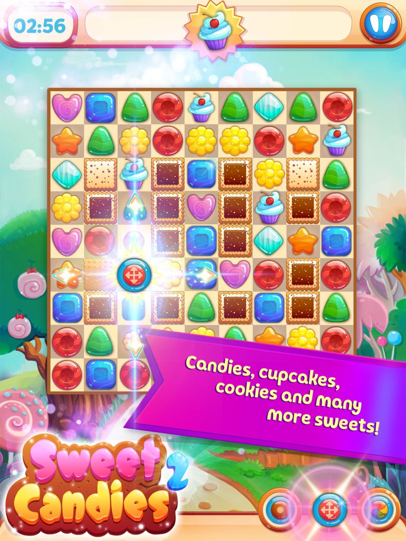 Sweet Candies 2 - Match 3 ภาพหน้าจอเกม
