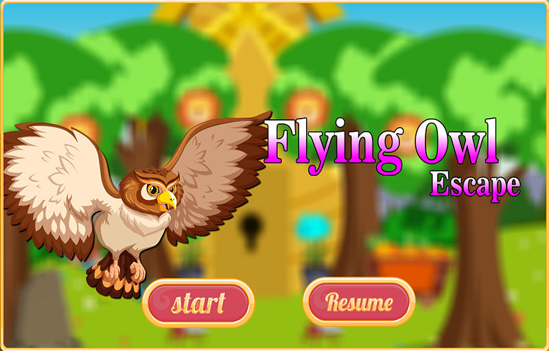 Screenshot of Free New Escape Game 67 Flying Owl Escape