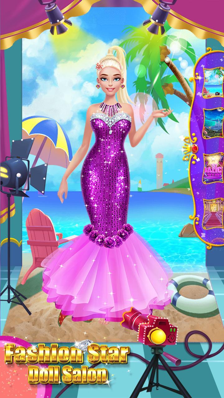 Cuplikan Layar Game Doll Makeover Salon