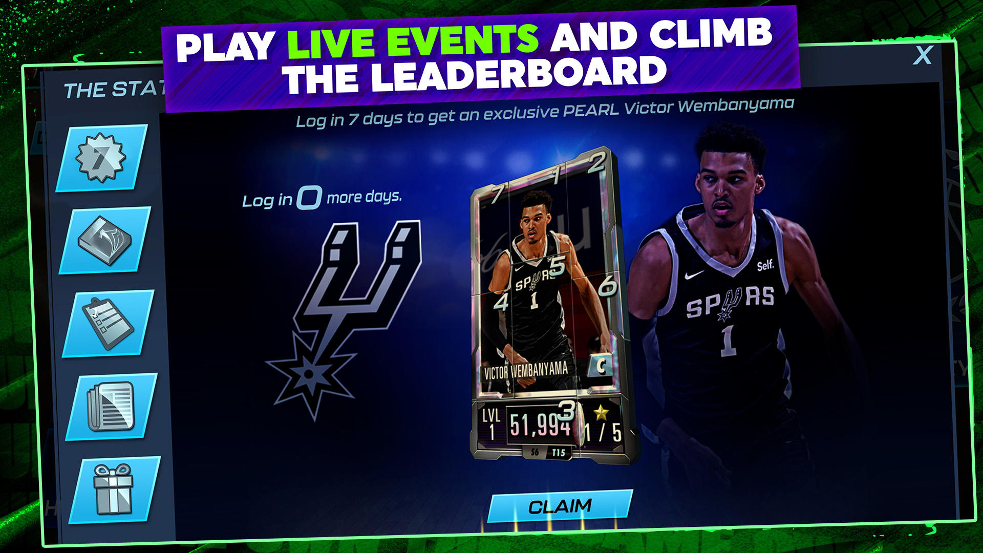 Screenshot of NBA 2K Mobile Basketball Game