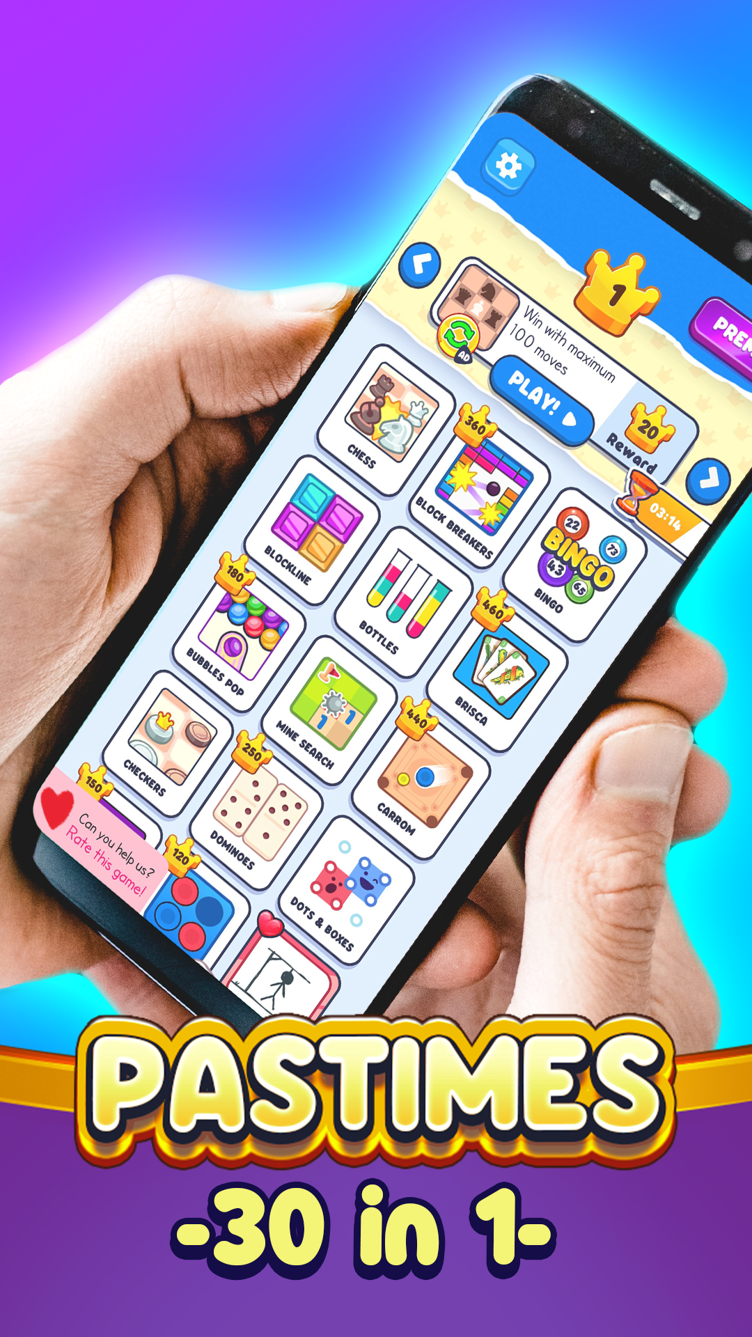 Pastimes - 30 Mini Games Game Screenshot