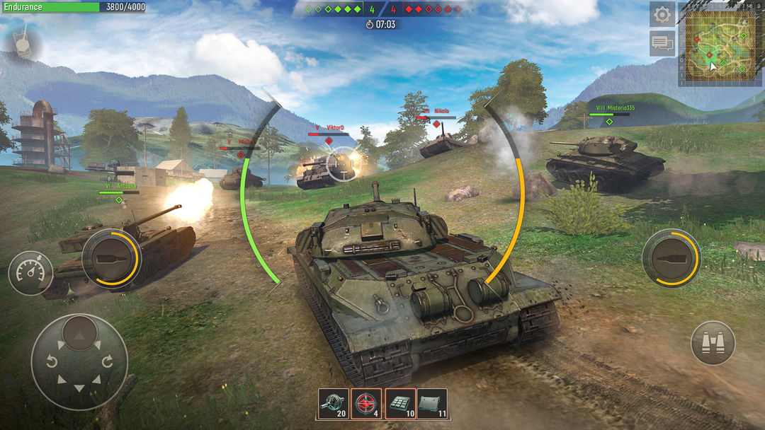 Battle Tanks: WW2 World of War ภาพหน้าจอเกม