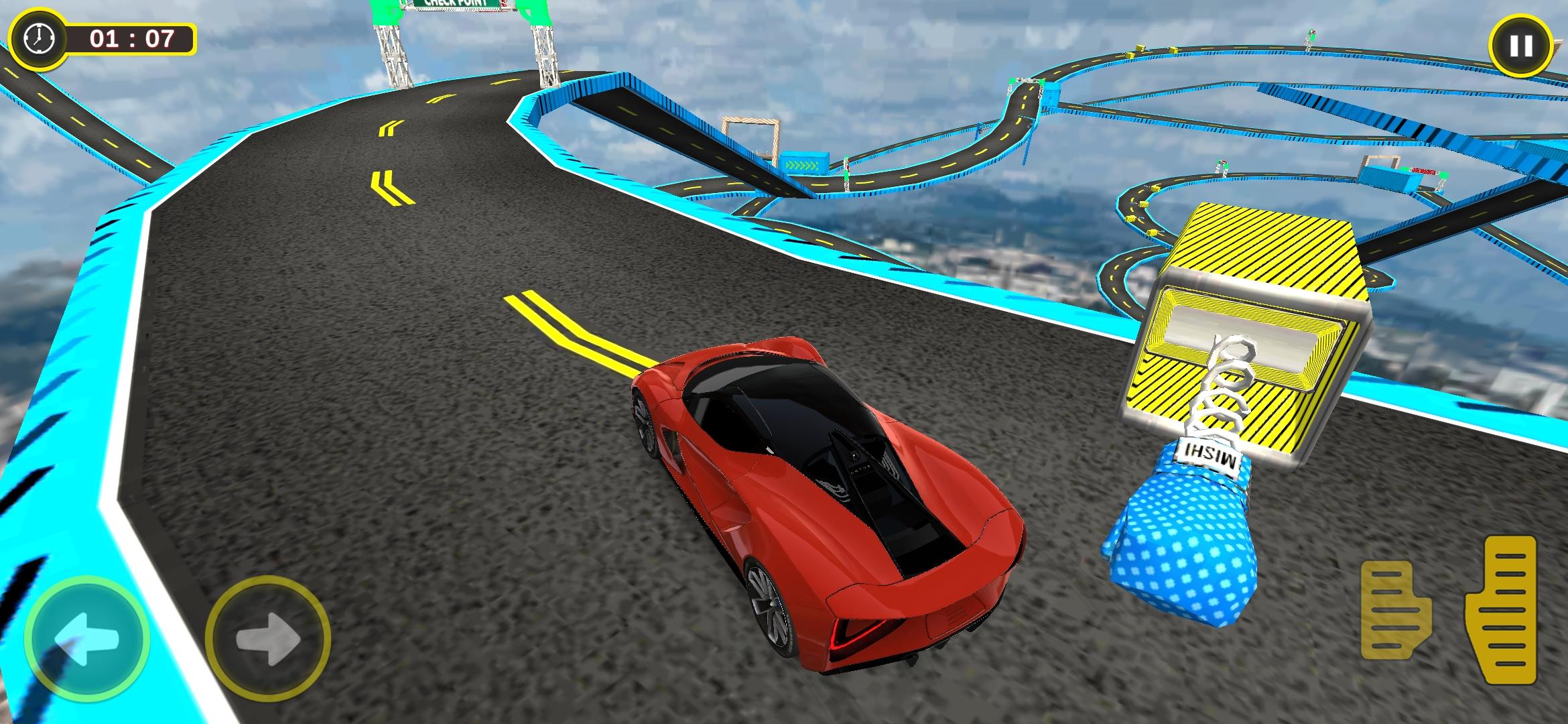 Screenshot of GT Car Stunts: Car Racing Game