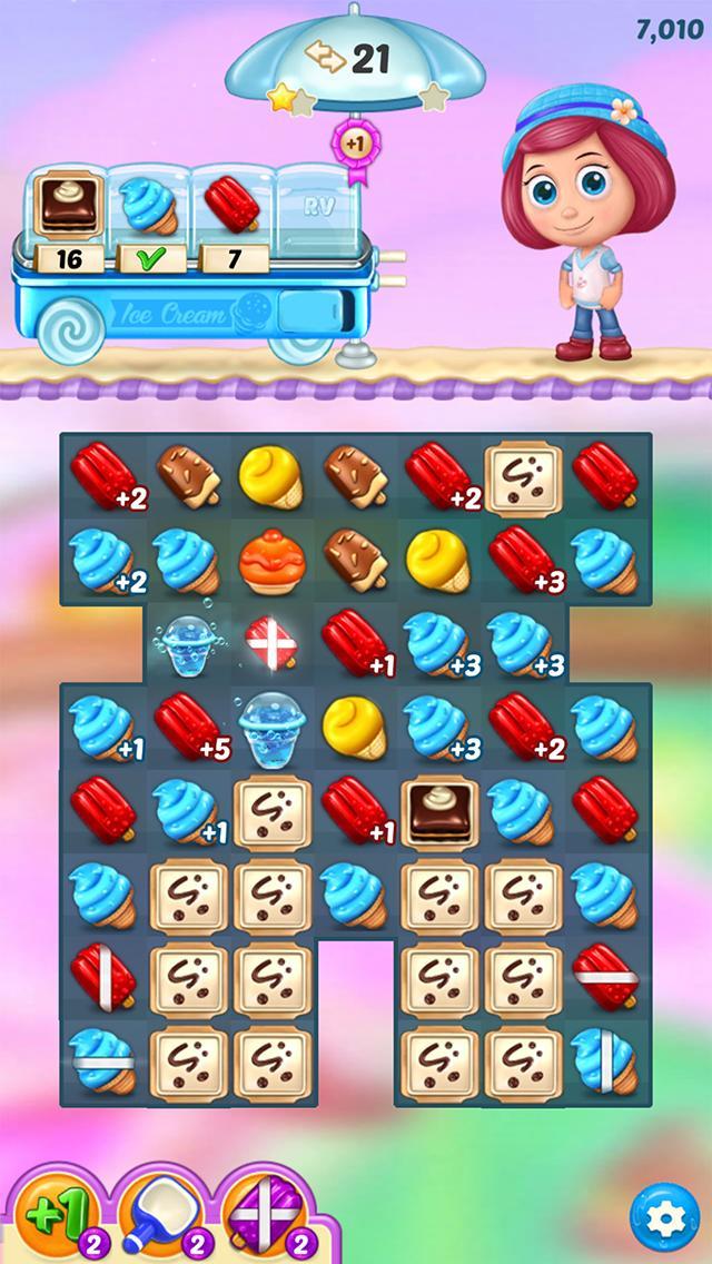 Ice Cream Paradise: マッチ3 ゲームのスクリーンショット